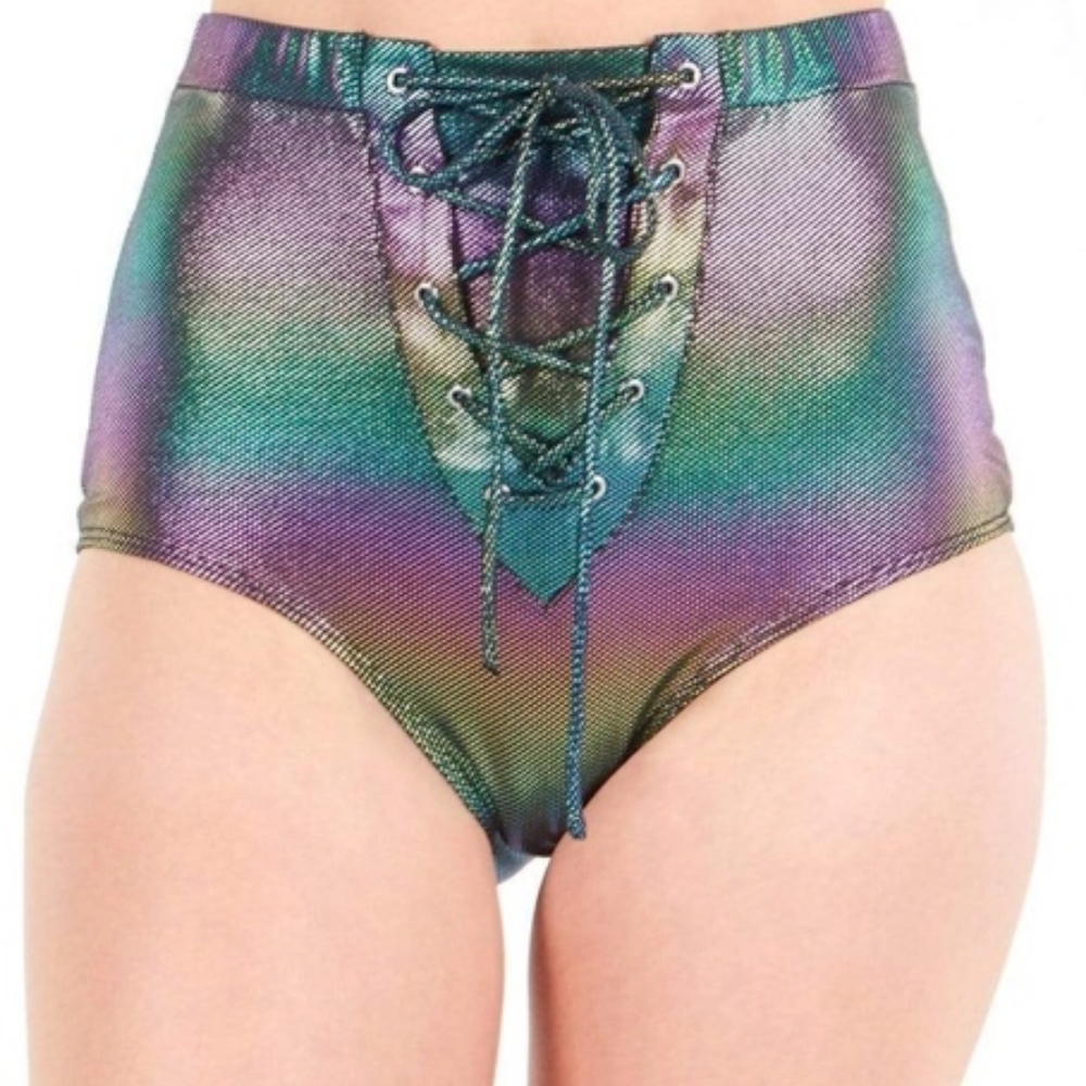 Lace Up Shimmer Bottoms